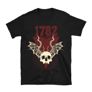 1782 - Bat Skull T-Shirt - Black