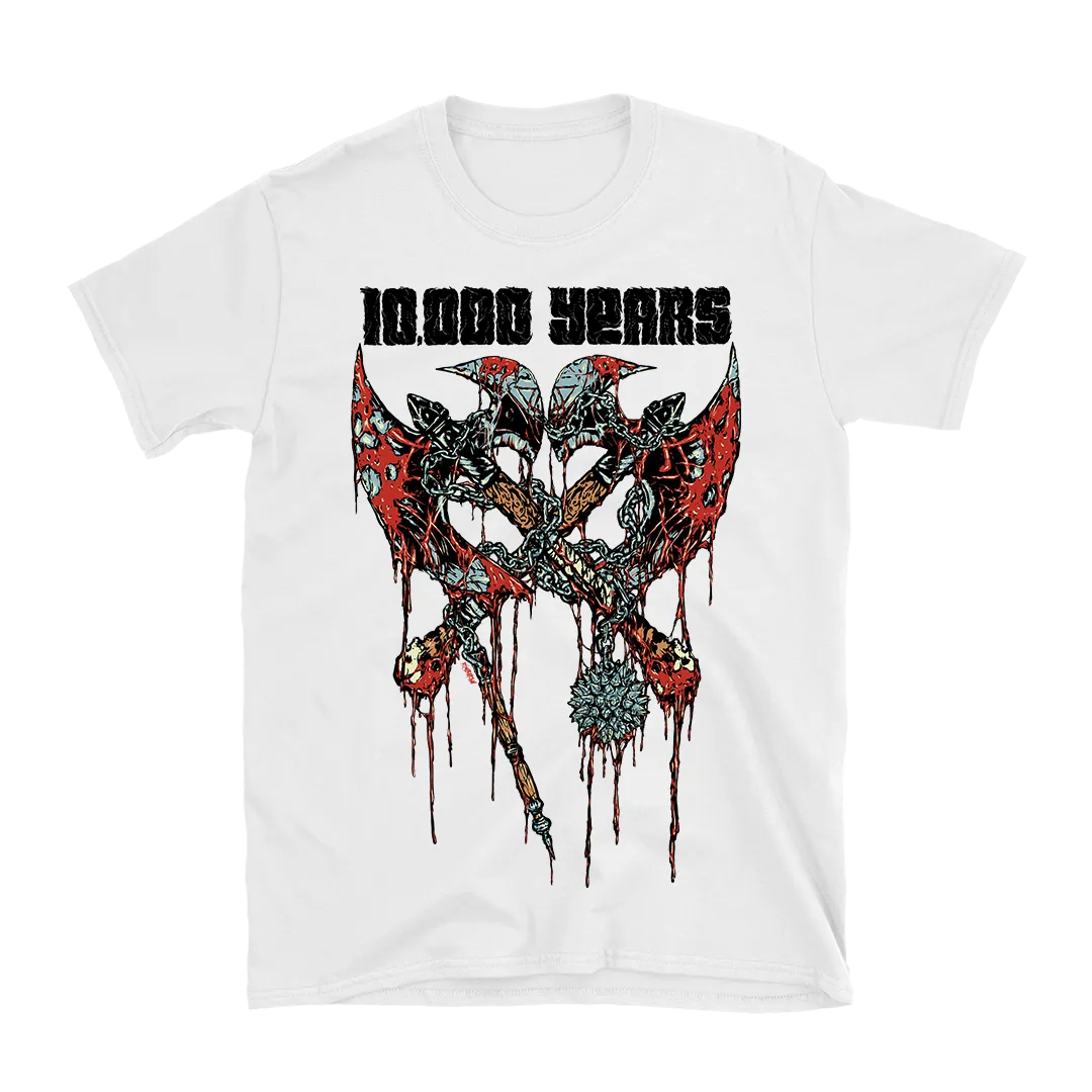 10,000 Years - Axe T-Shirt - White