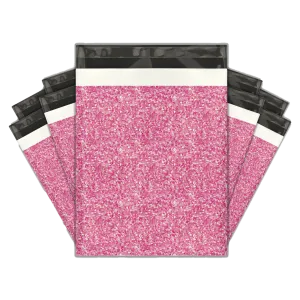 10x13 Pink Confetti Designer Poly Mailers Shipping Envelopes Premium Printed Bags