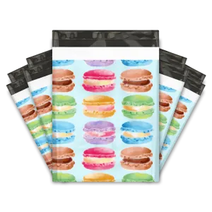 10x13 Sweet Macaron Designer Poly Mailers Shipping Envelopes Premium Printed Bags