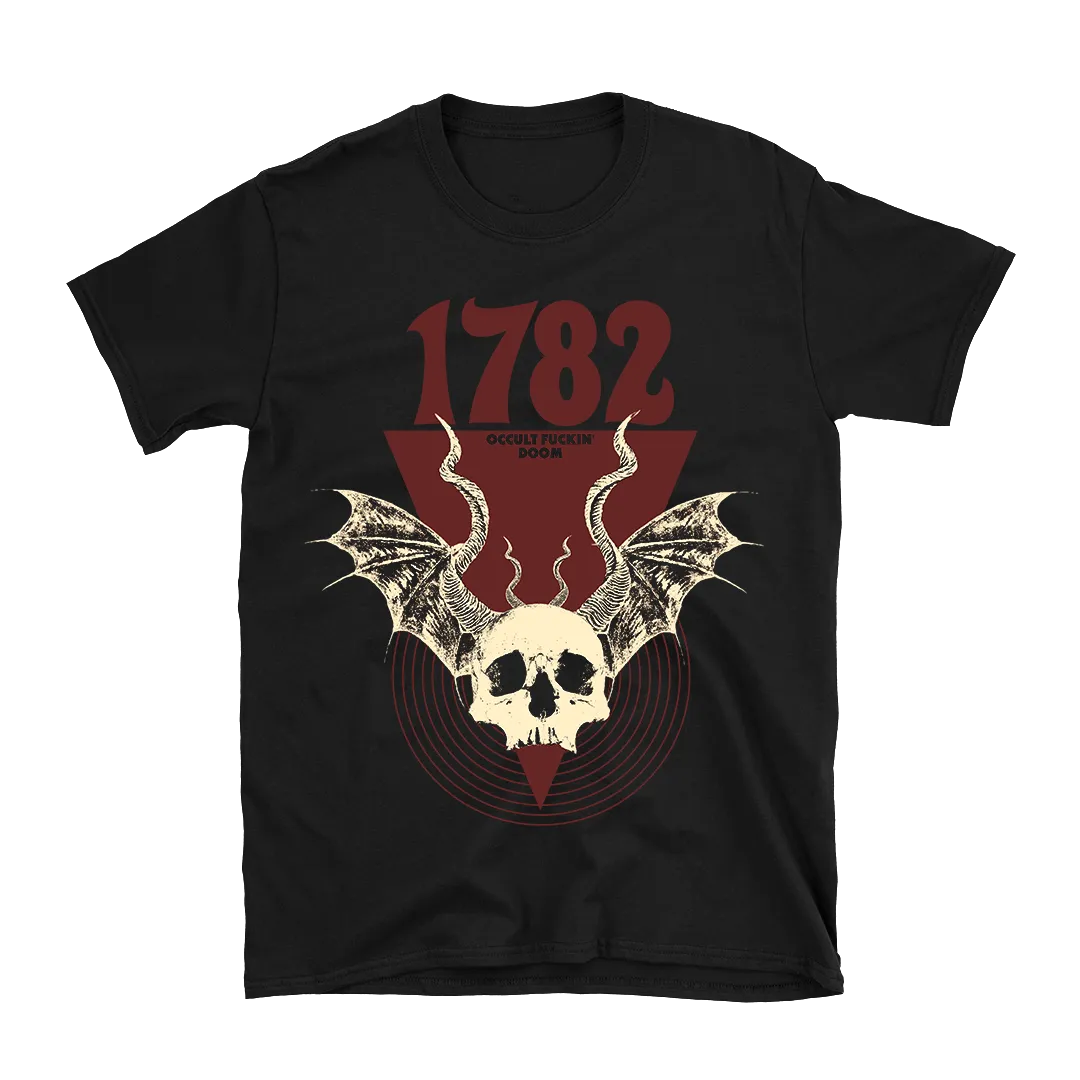 1782 - Bat Skull T-Shirt - Black