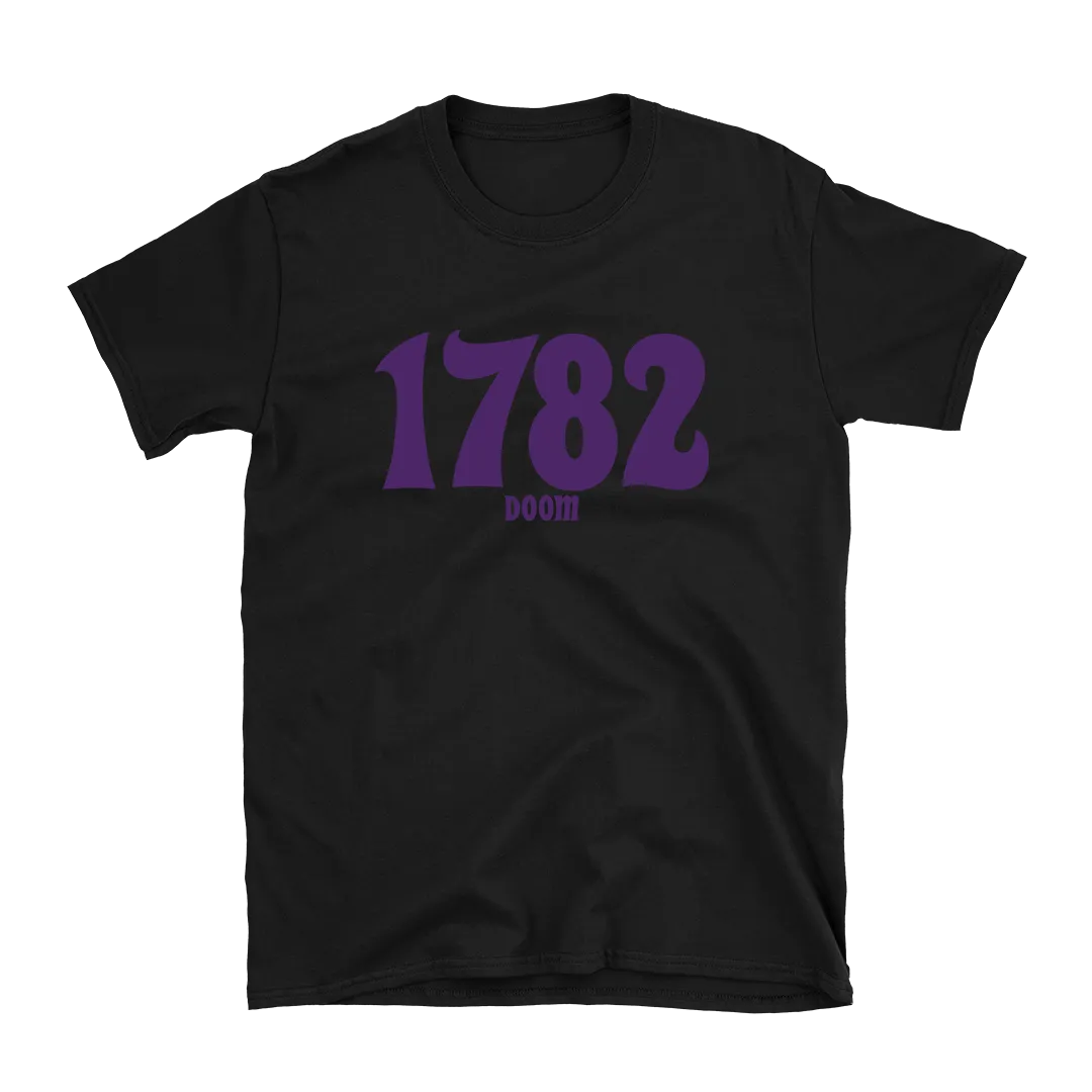 1782 - Pure Occult Fuckin’ Doom Purple Logo T-Shirt - Black