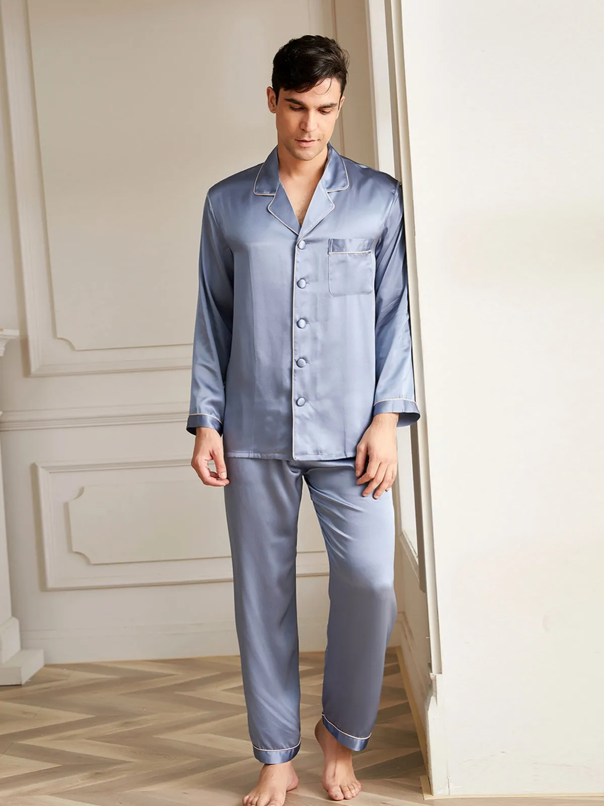 19 Momme Men's Silk Pajamas Set