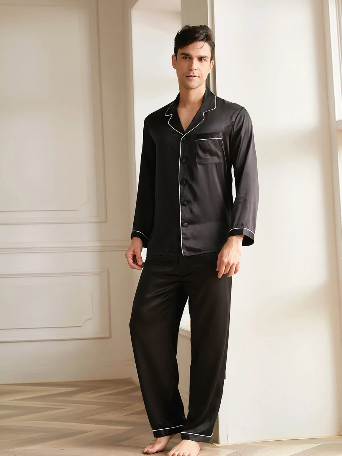 19 Momme Men's Silk Pajamas Set