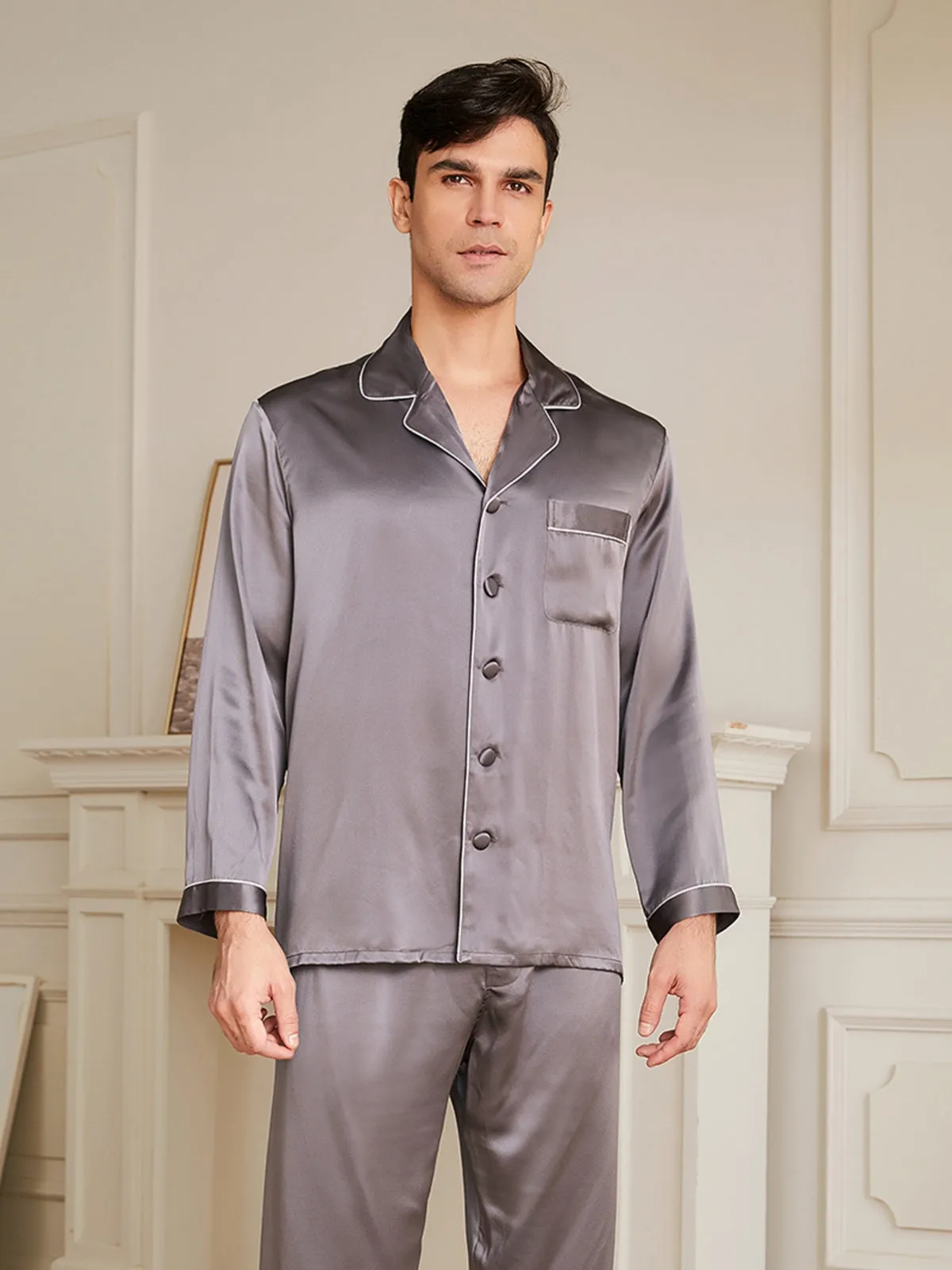 19 Momme Men's Silk Pajamas Set