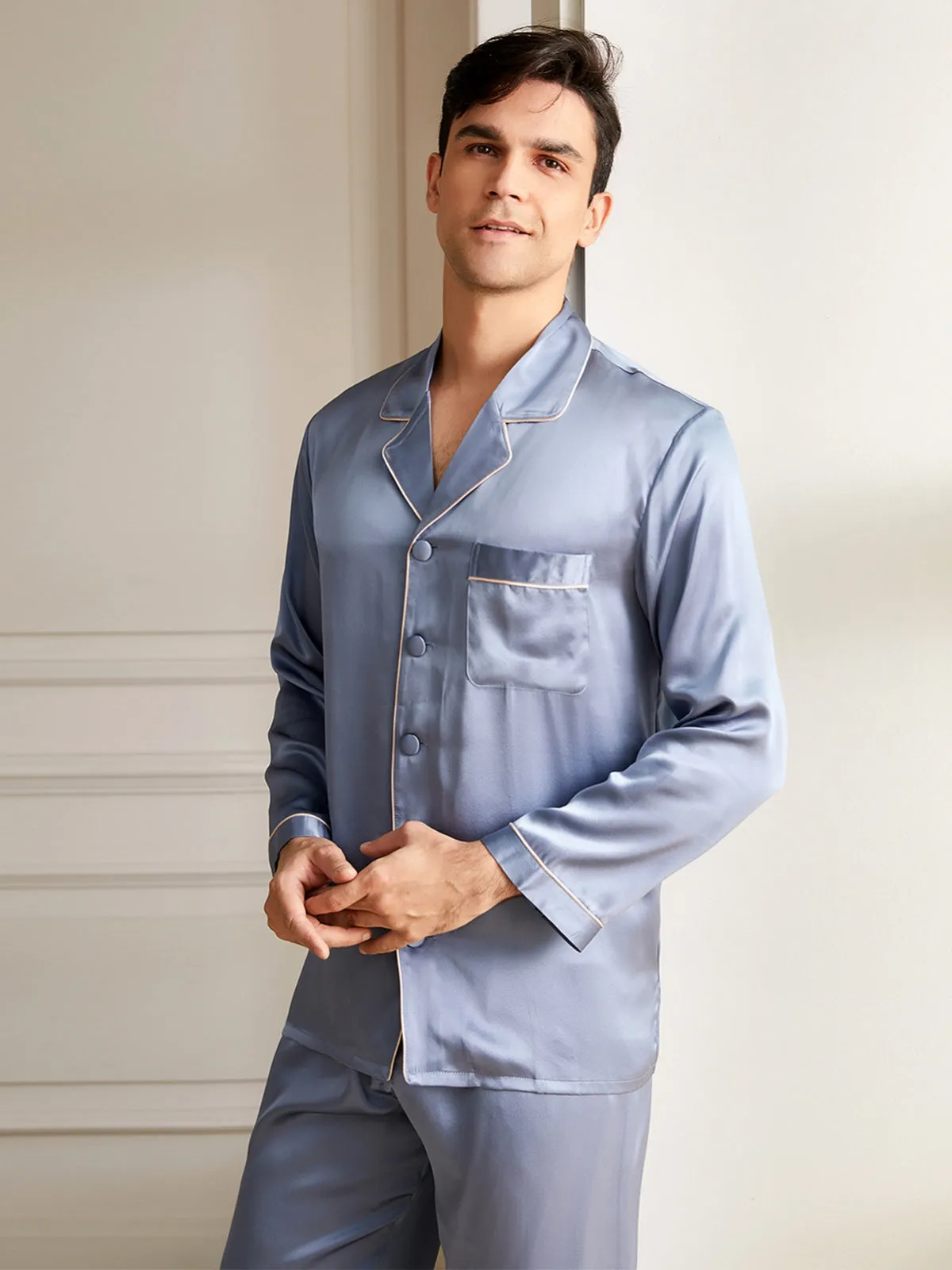 19 Momme Men's Silk Pajamas Set