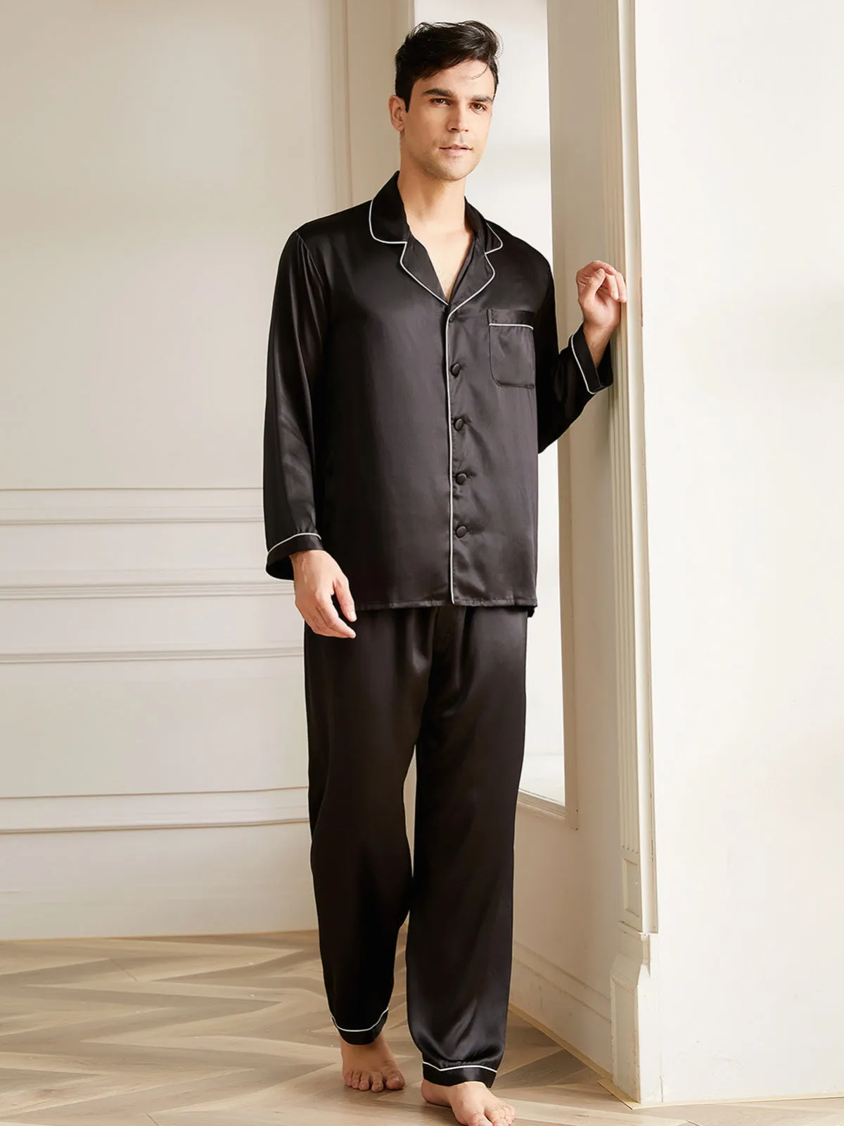 19 Momme Men's Silk Pajamas Set