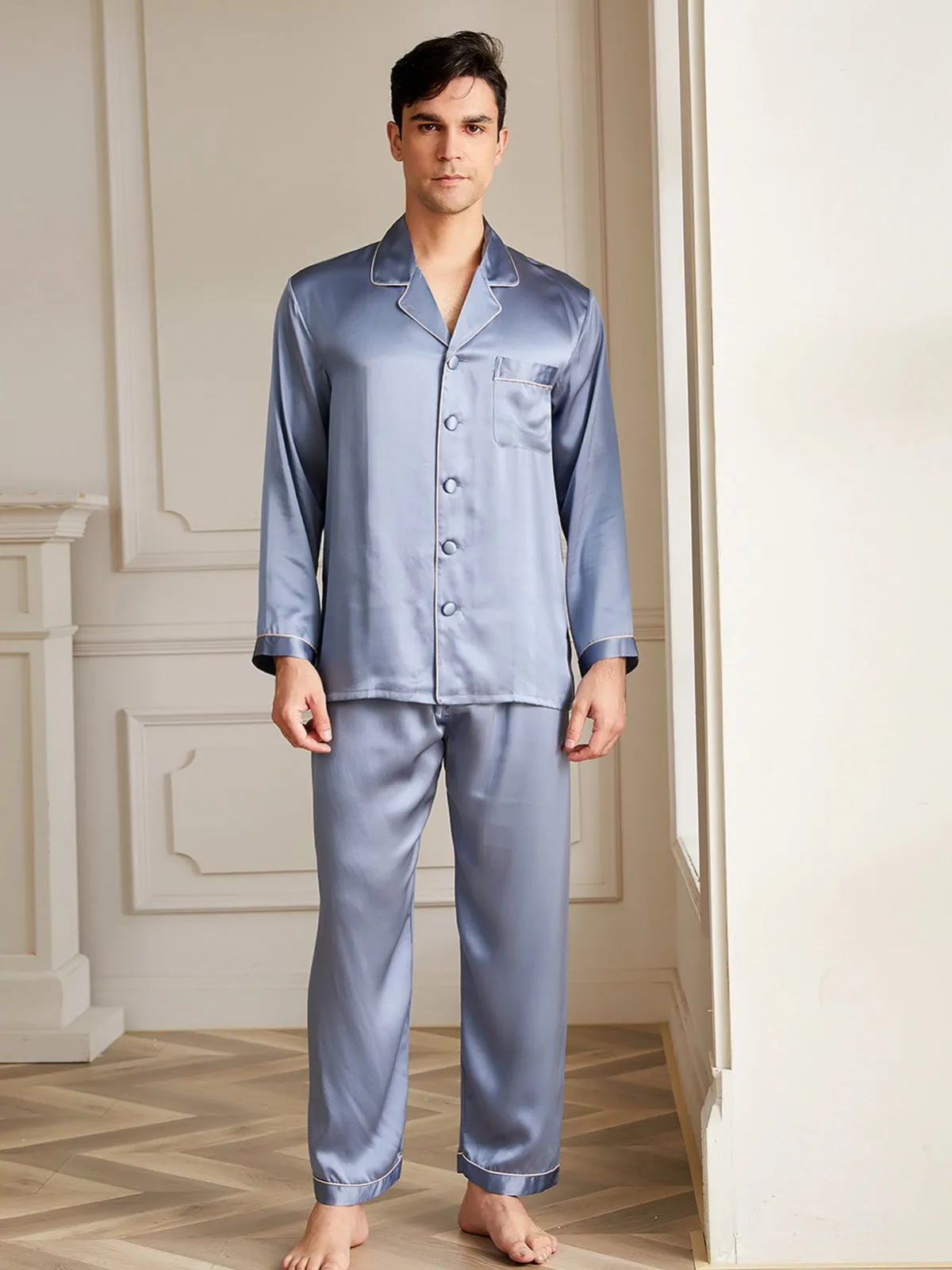 19 Momme Men's Silk Pajamas Set