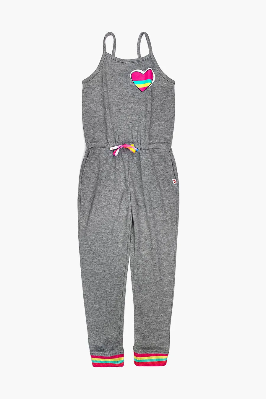 Appaman Sydney Girls Pants Romper - Grey Heather