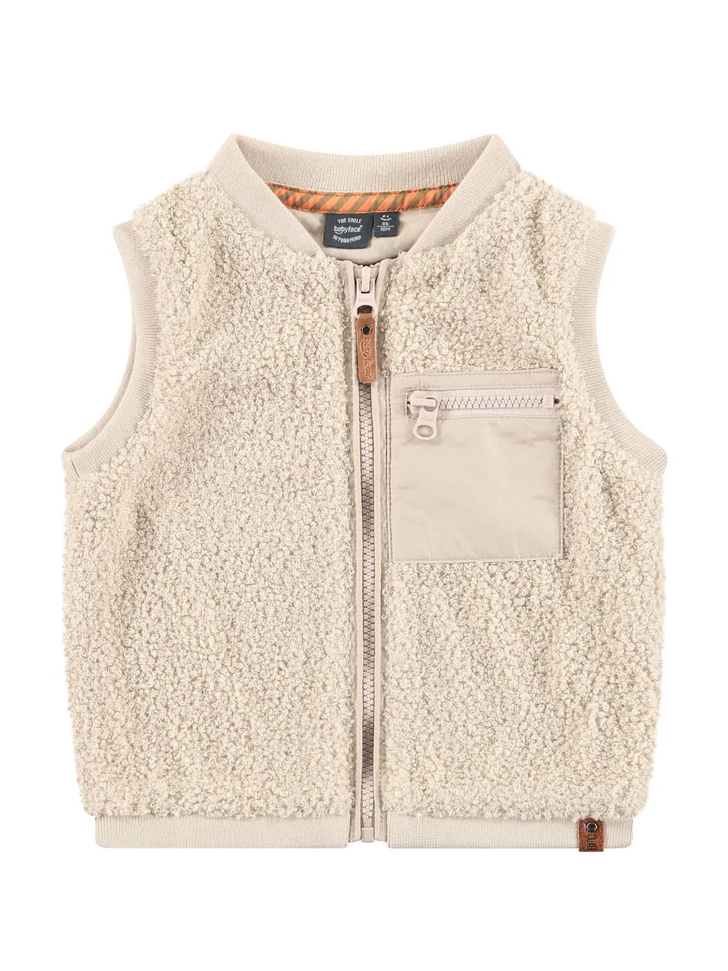 Babyface - Boys teddy Sleeveless Cardigan-vest - BBE234407463 Beige