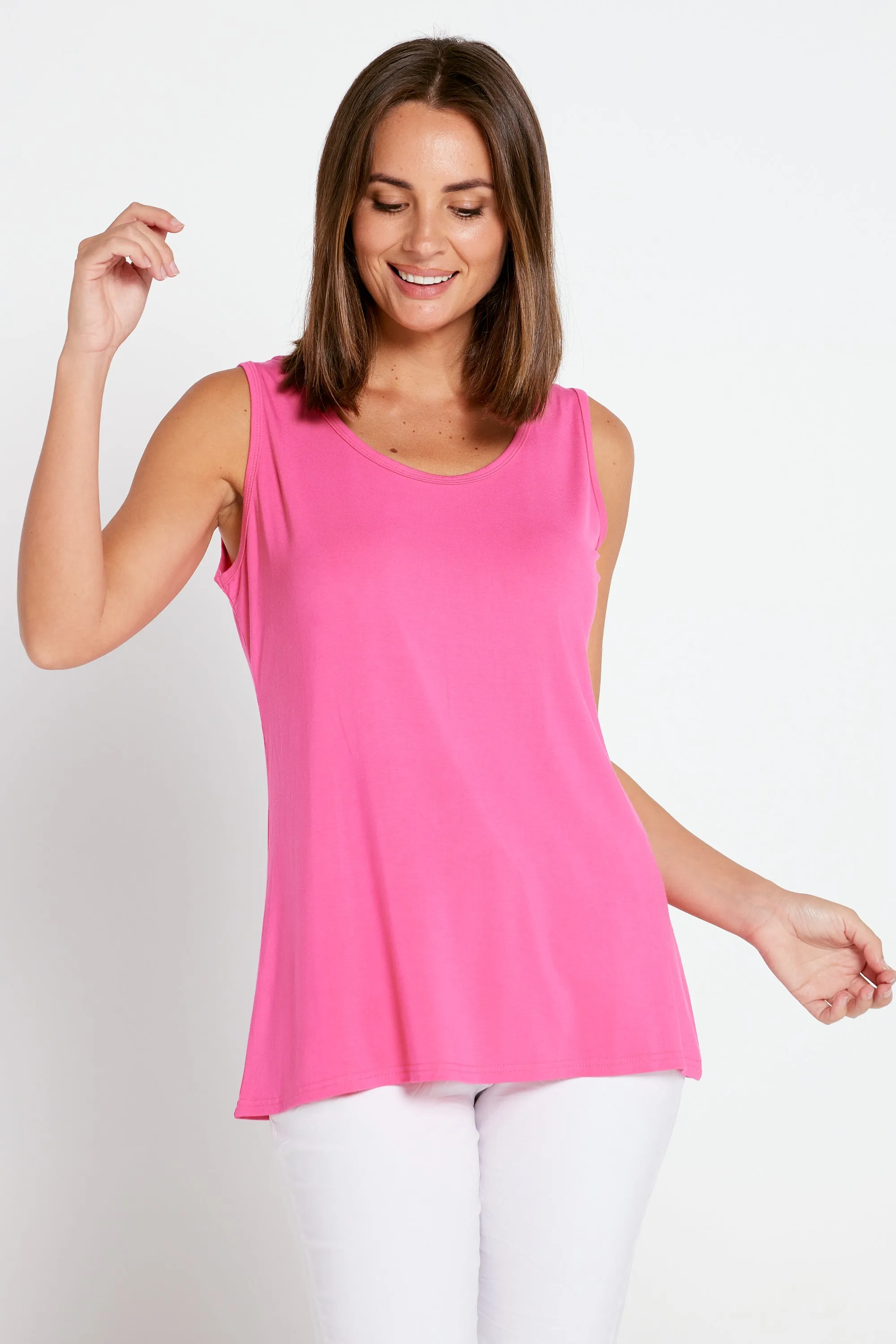 Bamboo Tank Top - Hot Pink