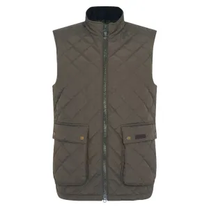 Barbour Fernwood Mens Quilted Gilet - Dark Olive