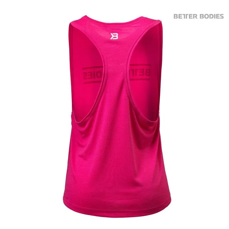 Better Bodies Deep Cut Top - Hot Pink