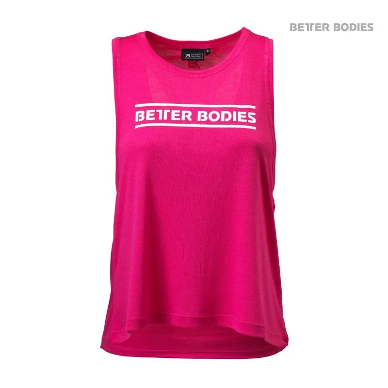 Better Bodies Deep Cut Top - Hot Pink