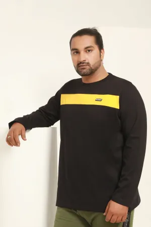 Black & Yellow T-Shirt (Plus Size) - W20 - MT0016P