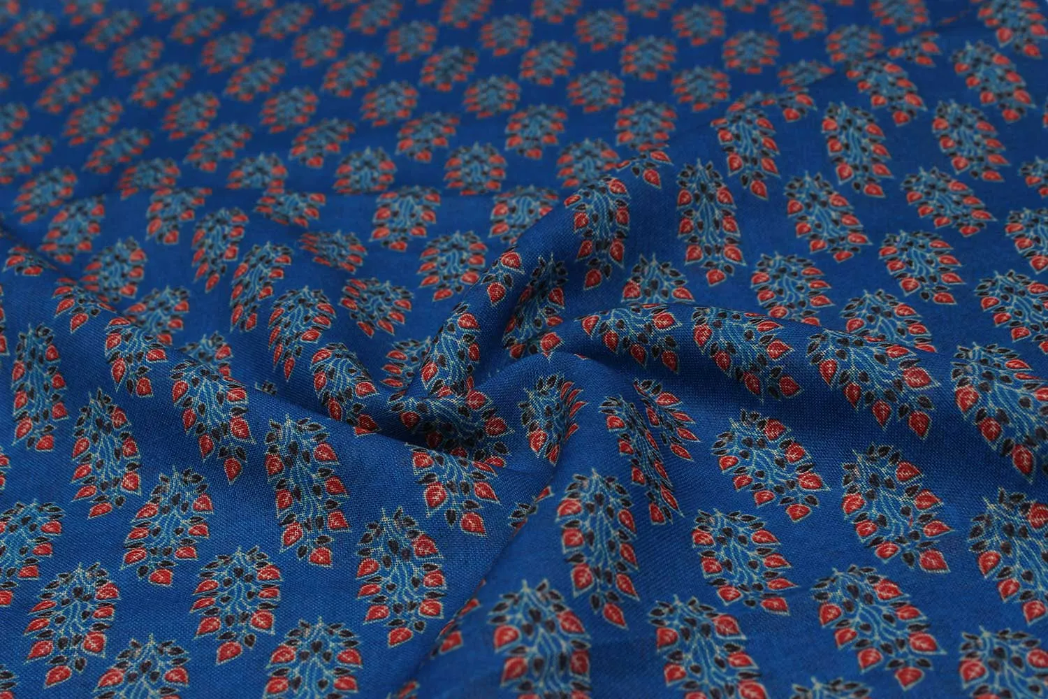 Blue Polyester Fabric