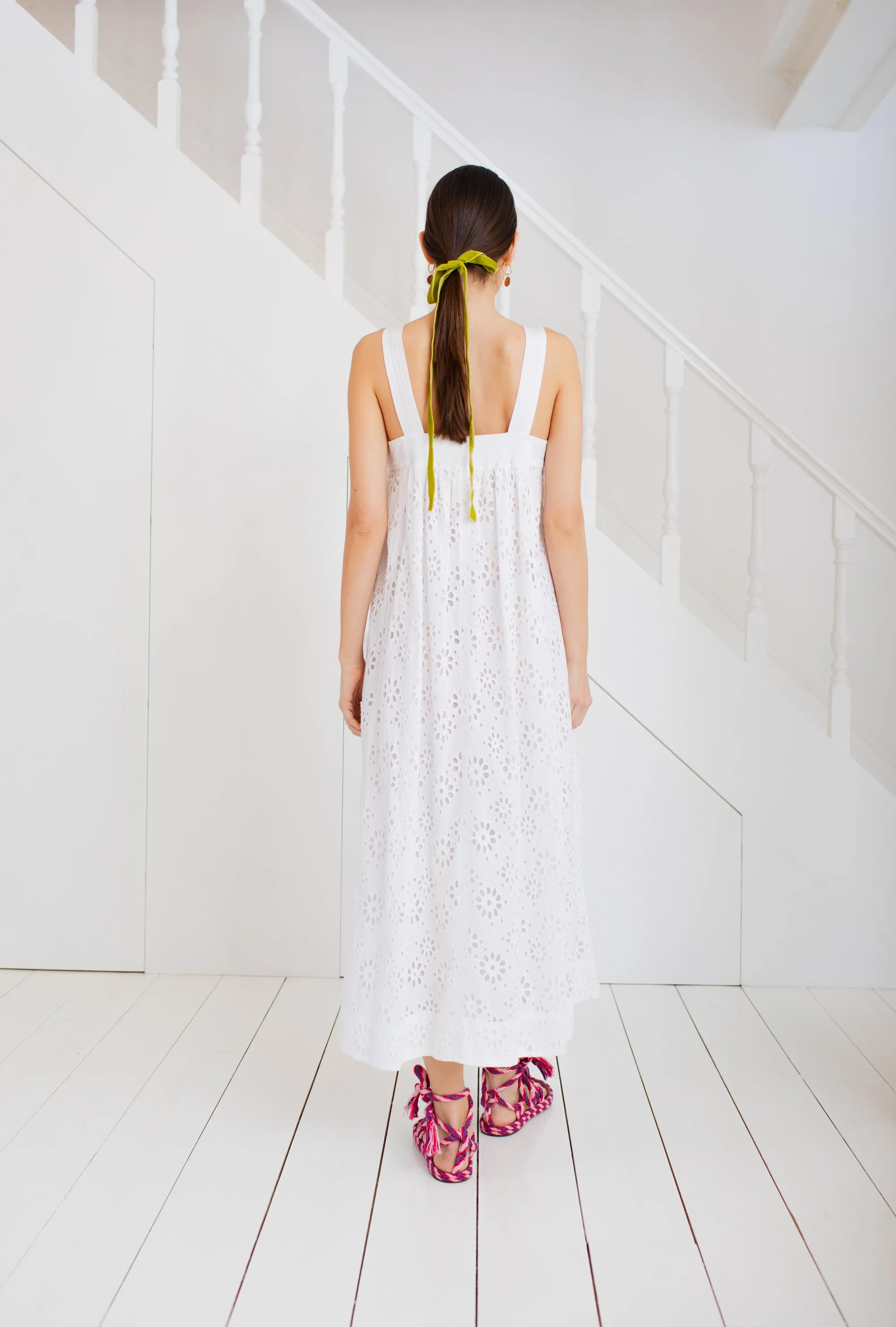 Bonté Keiko Broderie White Sundress