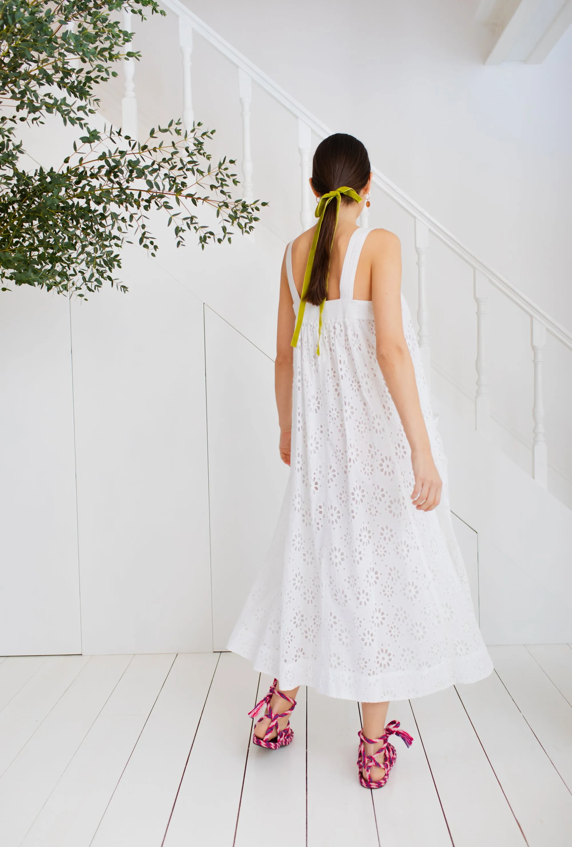 Bonté Keiko Broderie White Sundress