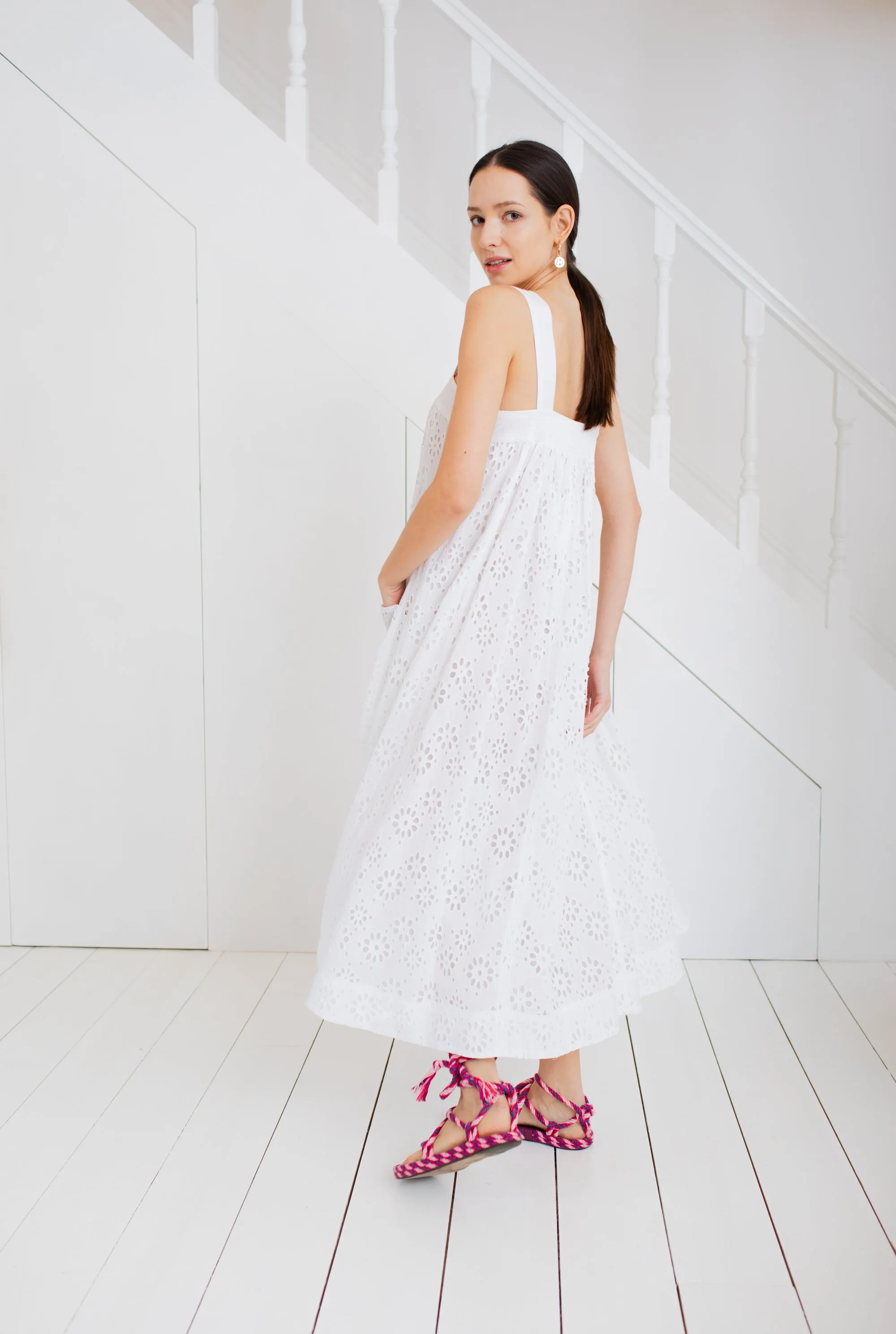 Bonté Keiko Broderie White Sundress