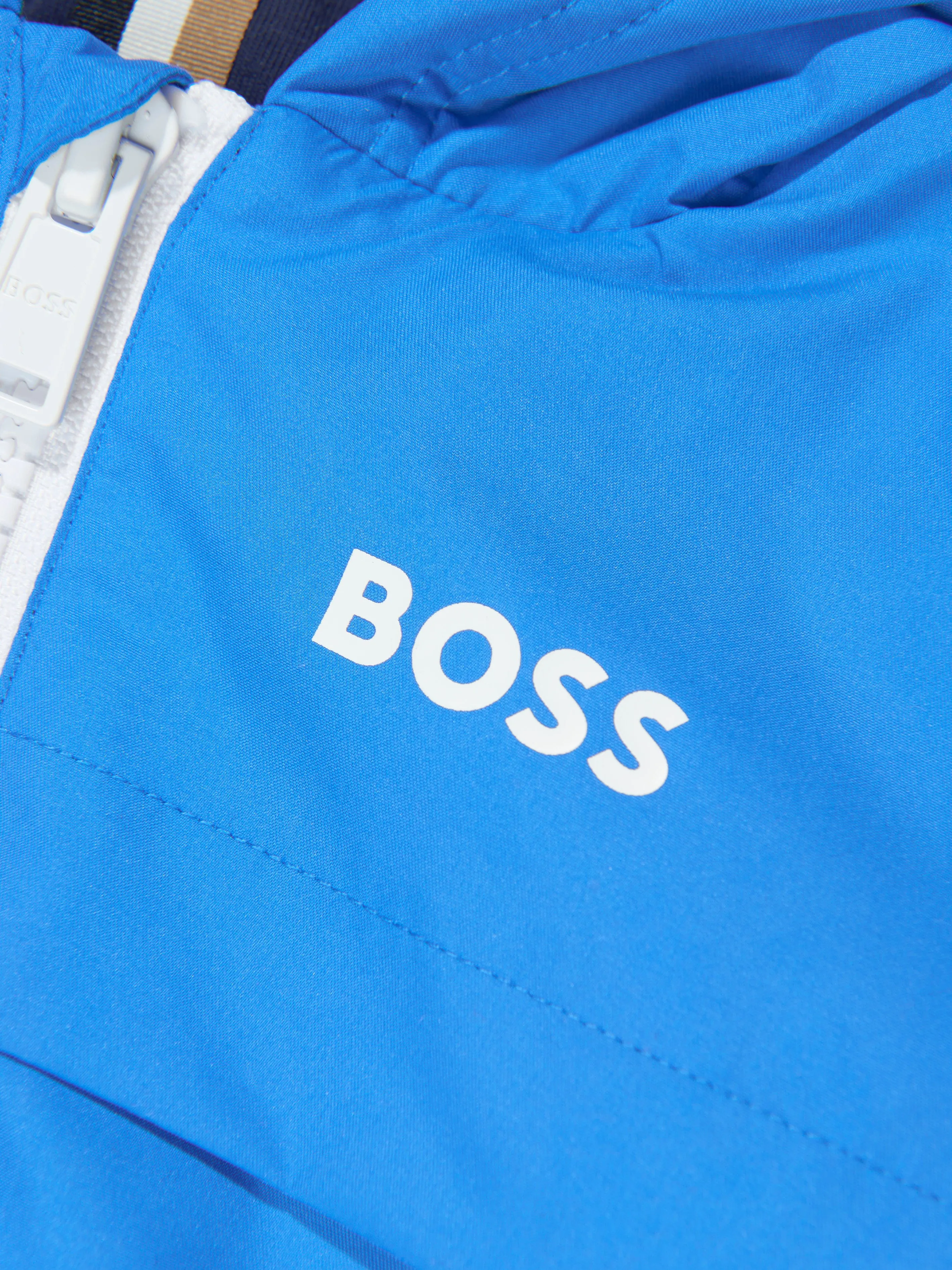 BOSS Baby Boys Hooded Windbreaker in Blue