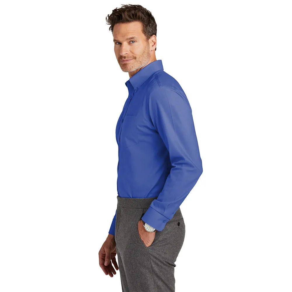 Brooks Brothers® Wrinkle-Free Stretch Nailhead Shirt - Cobalt Blue