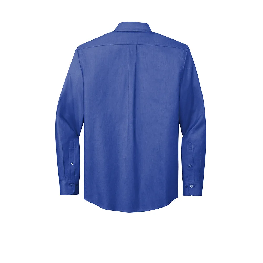 Brooks Brothers® Wrinkle-Free Stretch Nailhead Shirt - Cobalt Blue