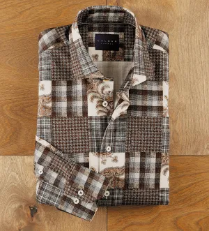 Calder Carmel Patchwork Print Flannel Shirt