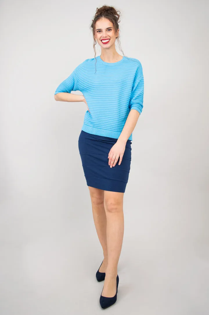 Cami Sweater - Natural/Blue