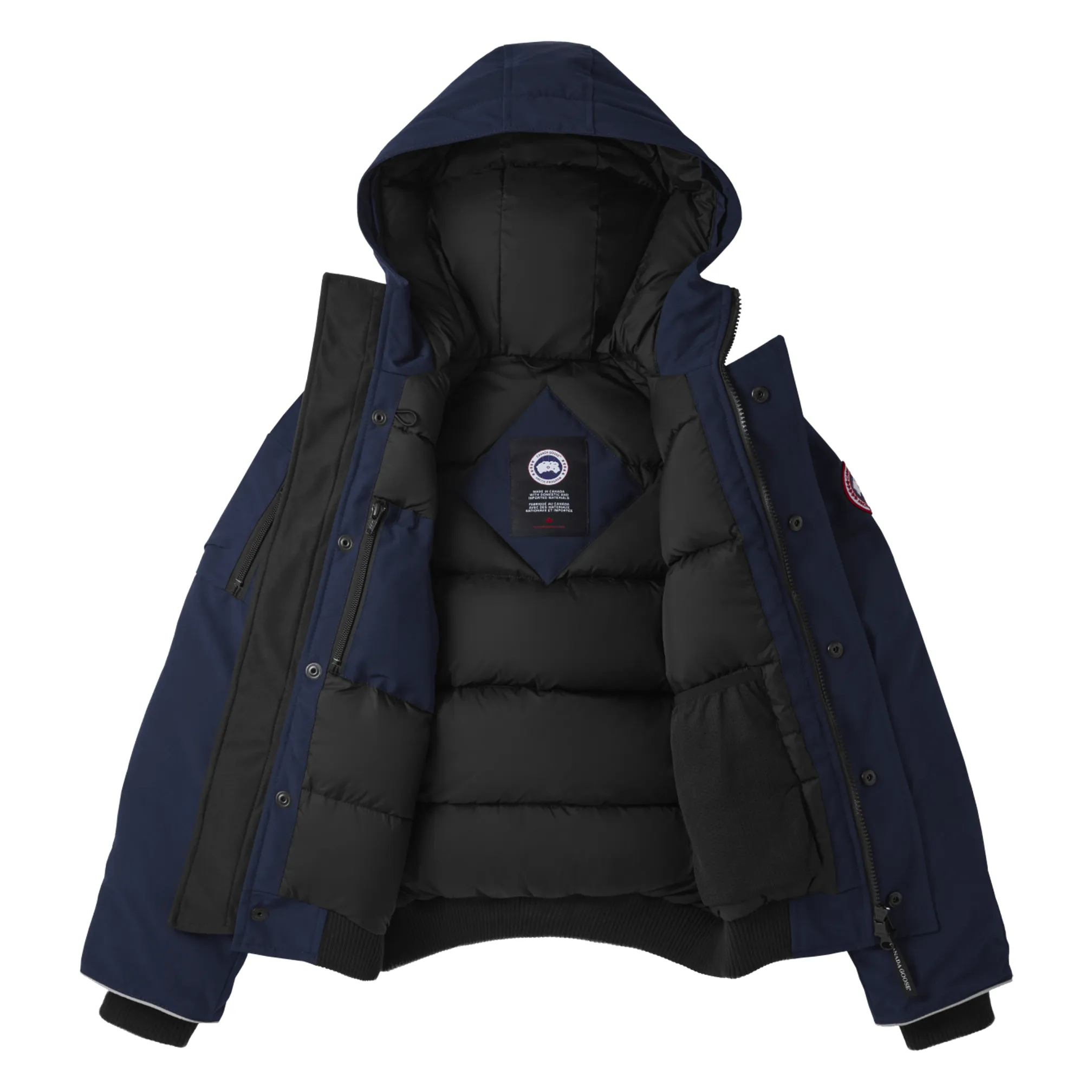 Canada Goose Rundle Bomber with Fur Navy