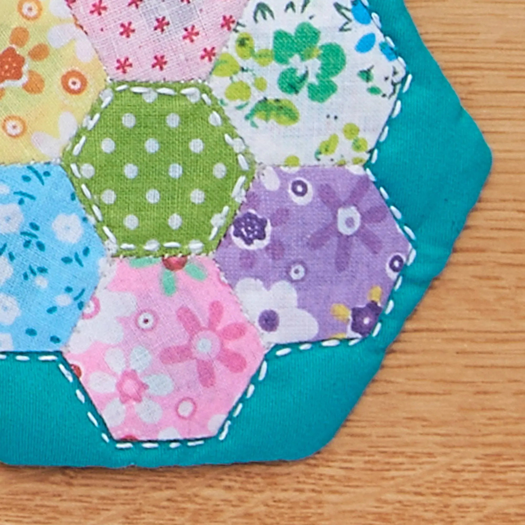 Coats & Clark Sewing Paper Pieced Hexagon Coaster