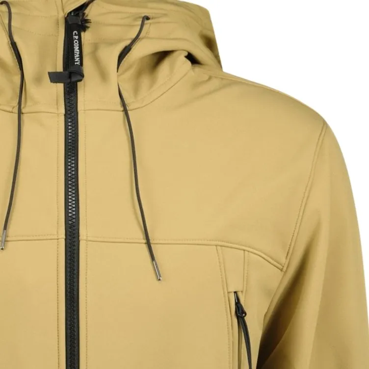 CP COMPANY Softshell Goggle Hood Jacket Sand