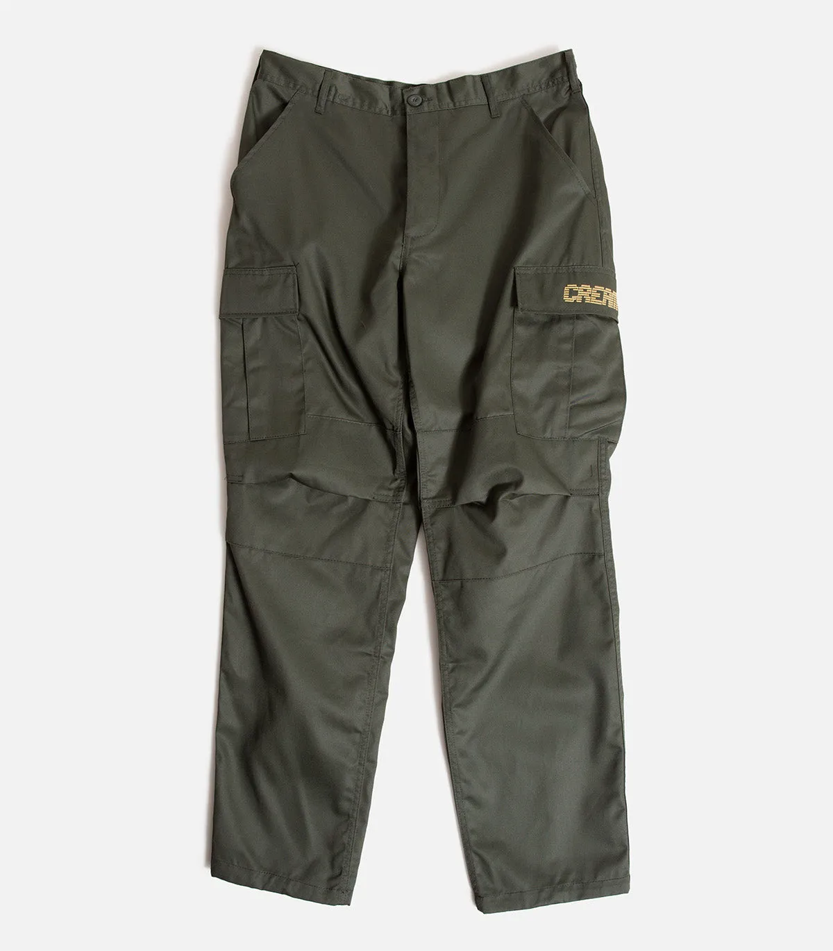 Cream By Eighty Digital Logo Cargo Pants