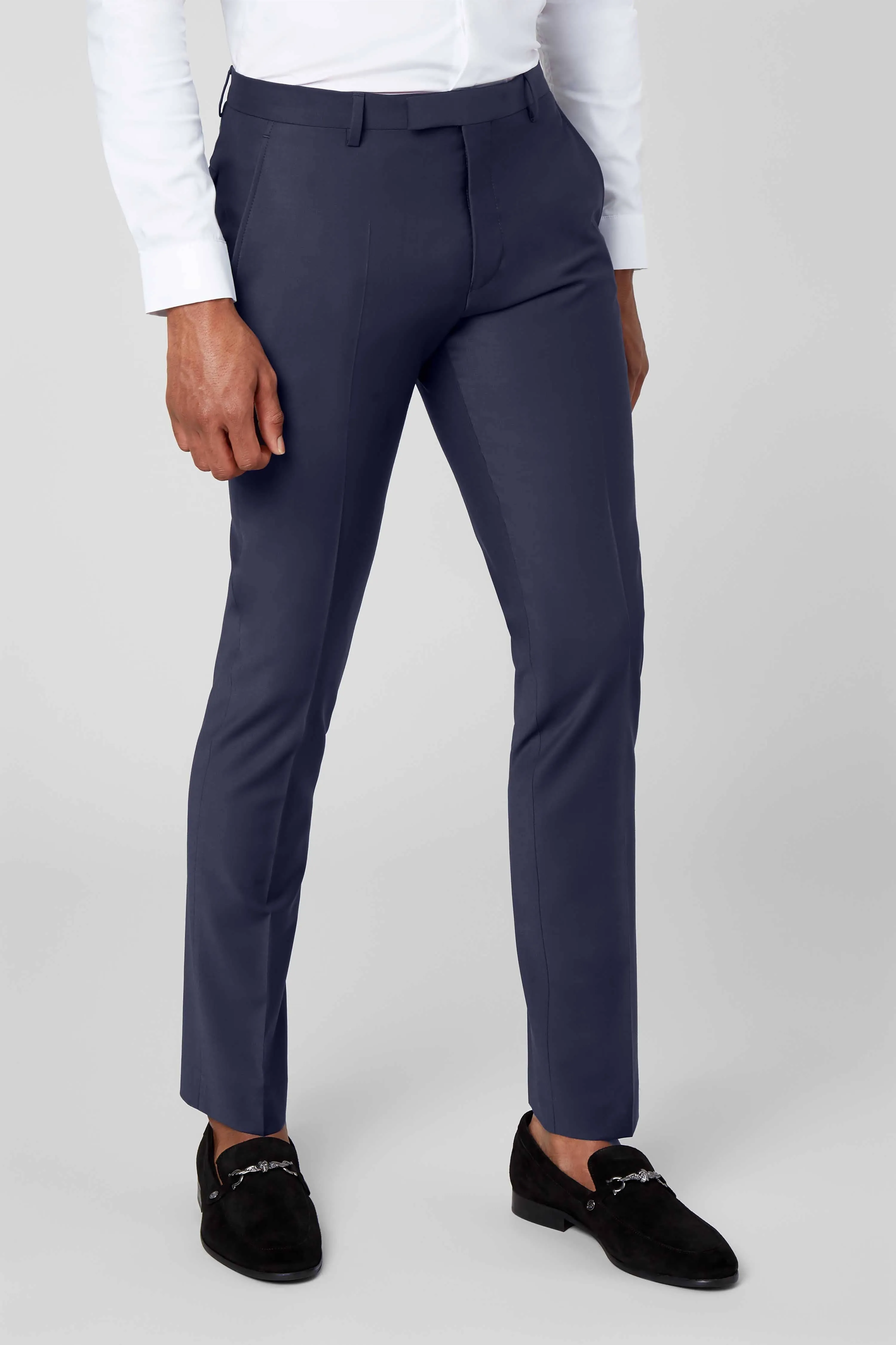 Ellroy Skinny Fit Navy Wool Suit - ARCHIVE