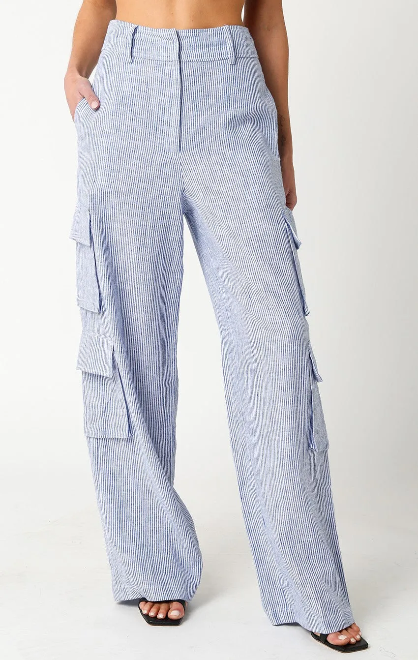 Elowen Linen Cargo Pants