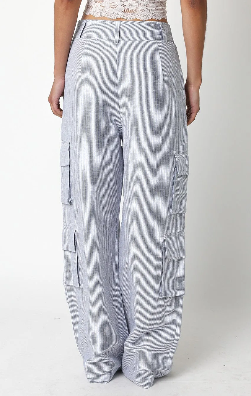 Elowen Linen Cargo Pants