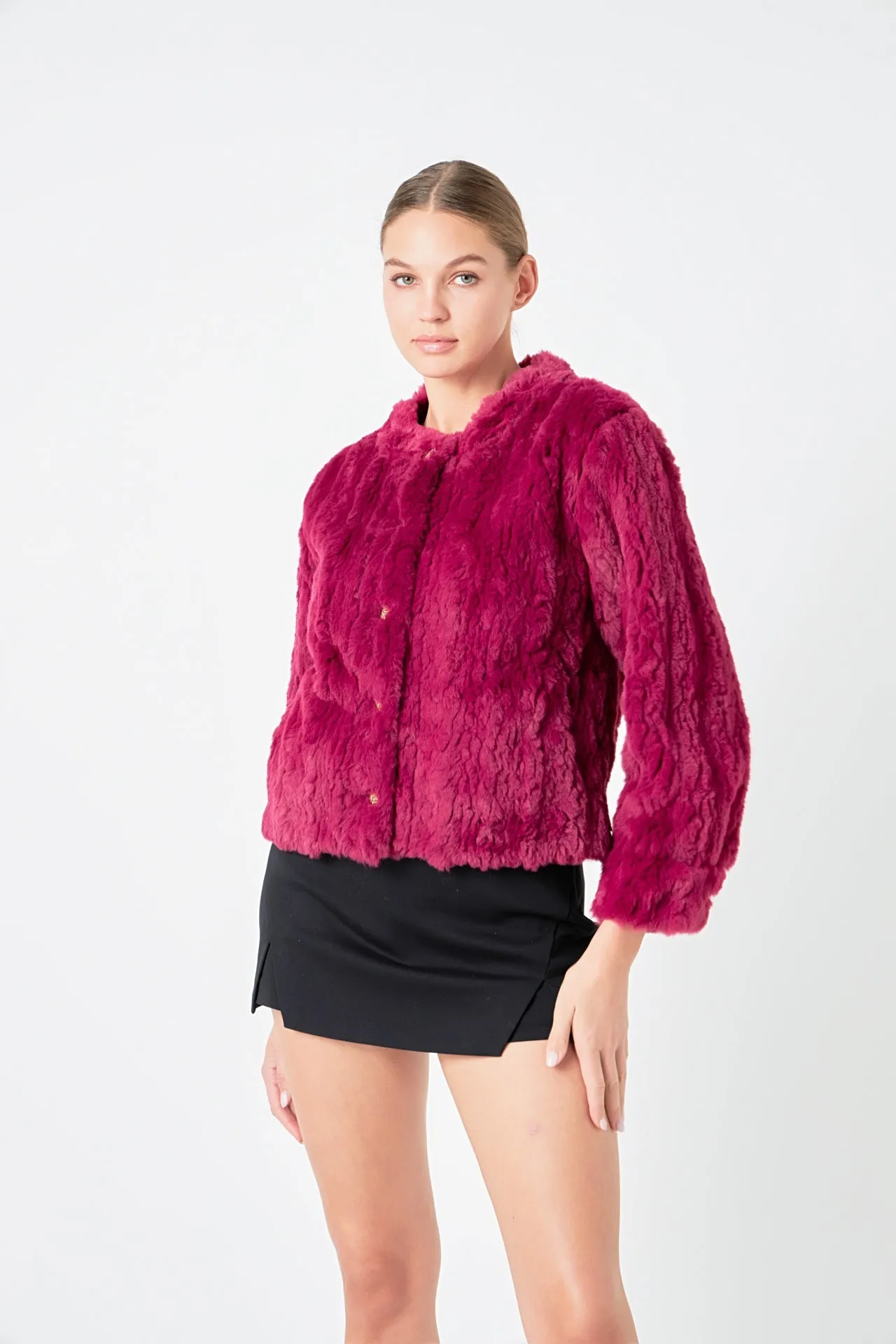 Endless Rose - Faux Fur Jacket