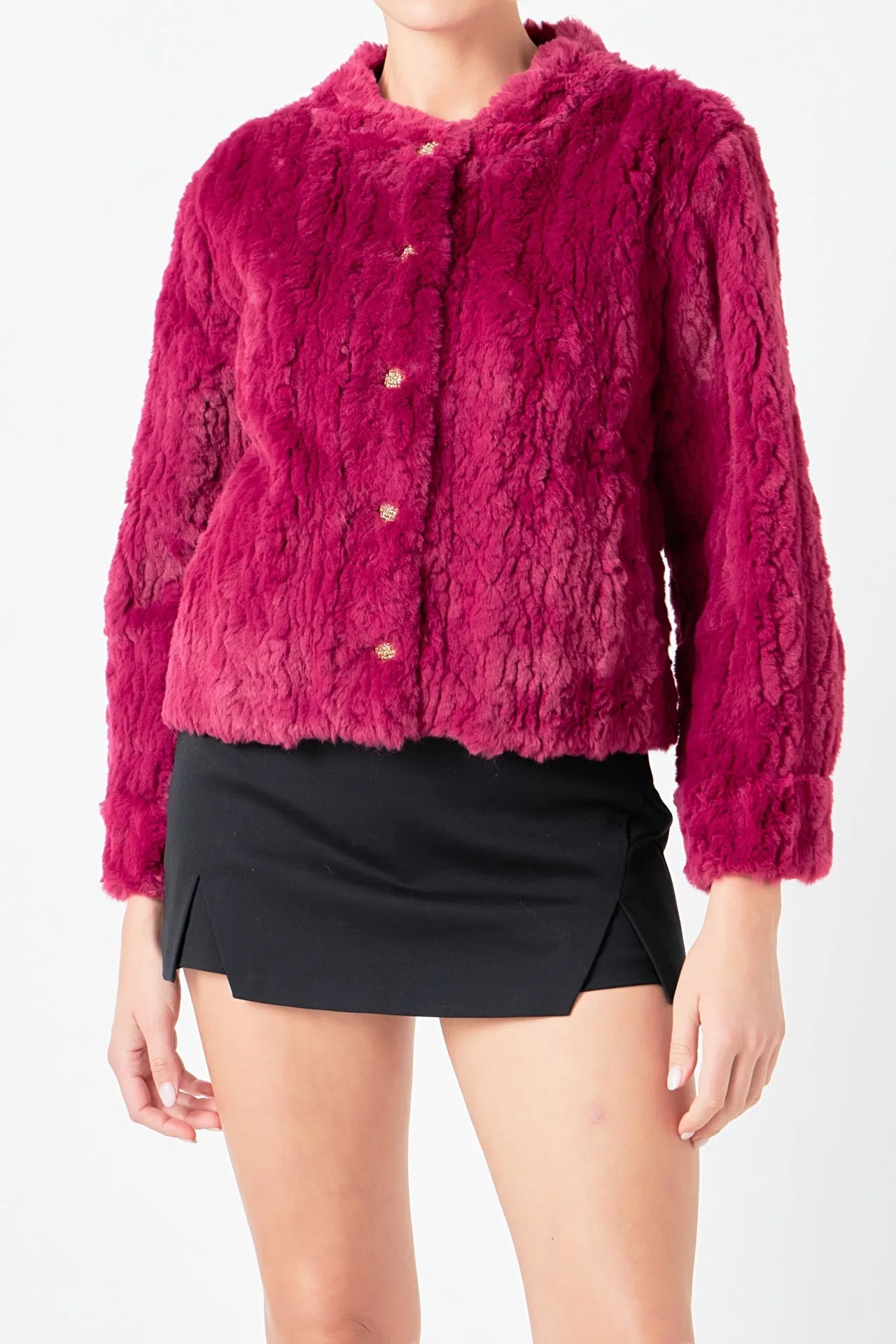 Endless Rose - Faux Fur Jacket