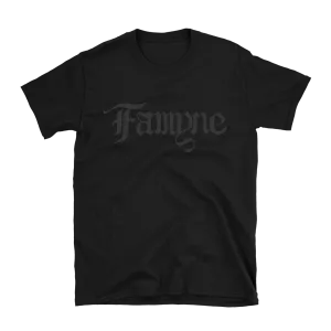 Famyne - Black Logo T-Shirt - Black