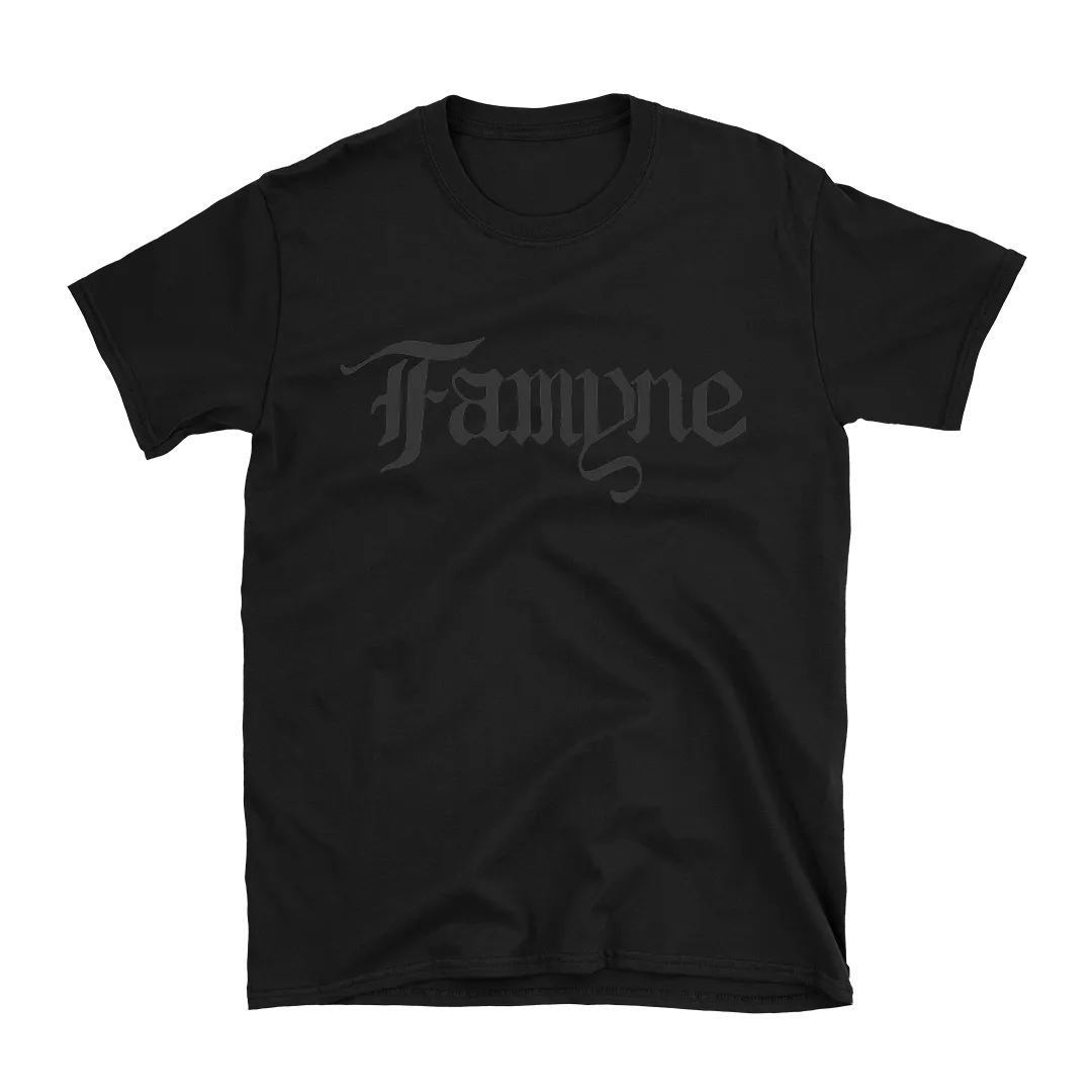 Famyne - Black Logo T-Shirt - Black