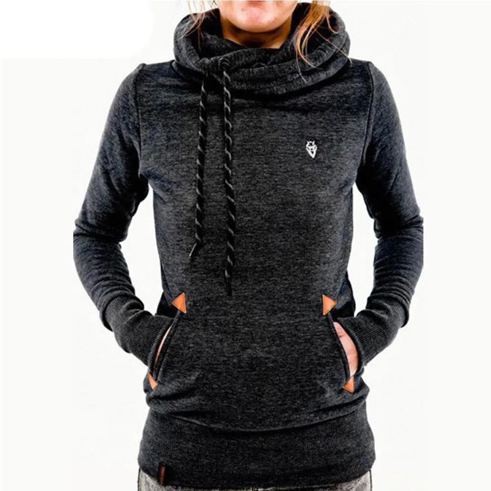 Fashion Fleeces Embroidery Pocket Hoodies