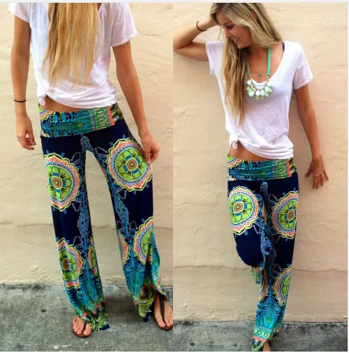 Floral Wide Leg Loose Pants