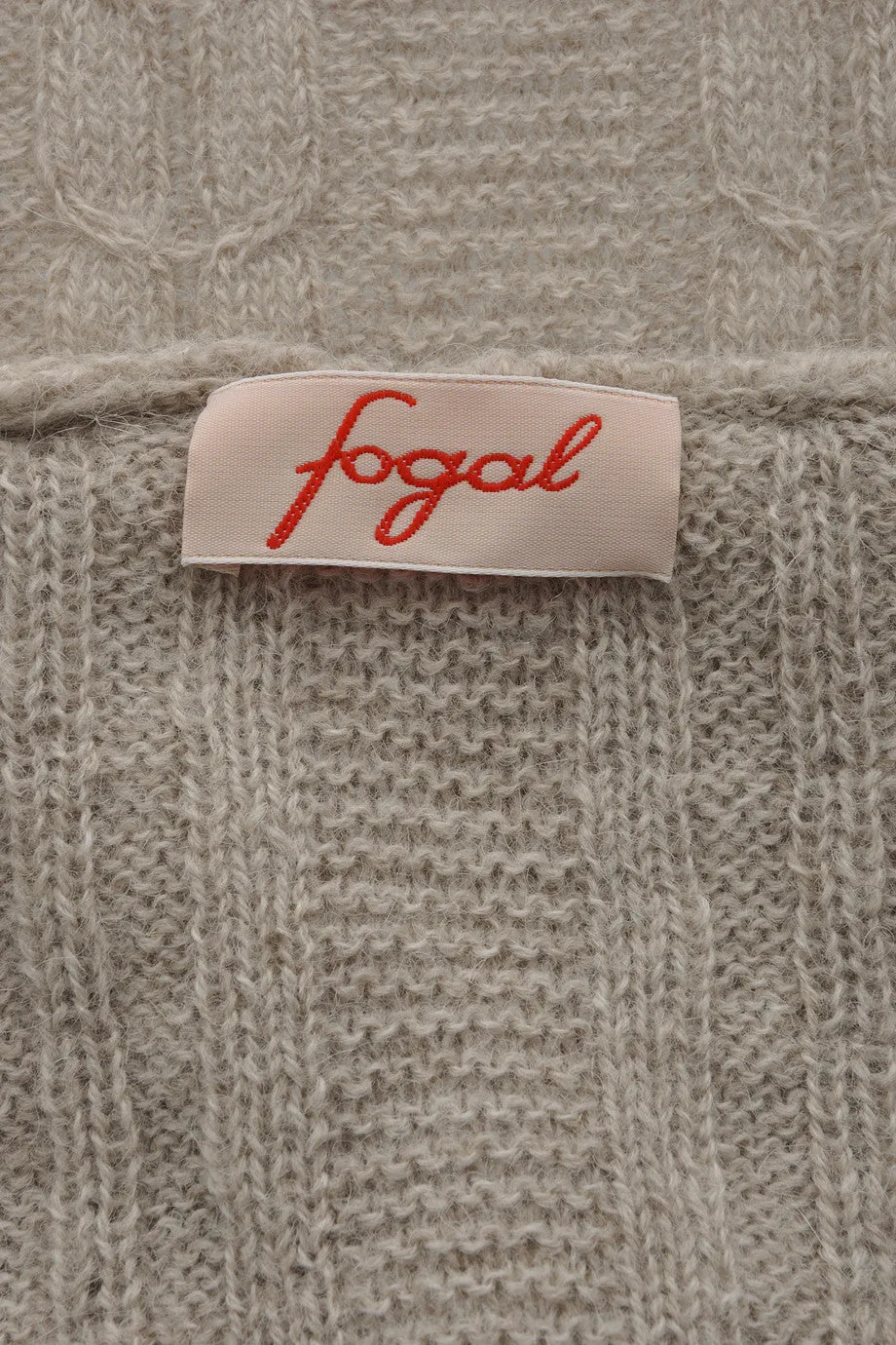 FOGAL 710 LEISURE Alpaca Wool Cardigan Beige