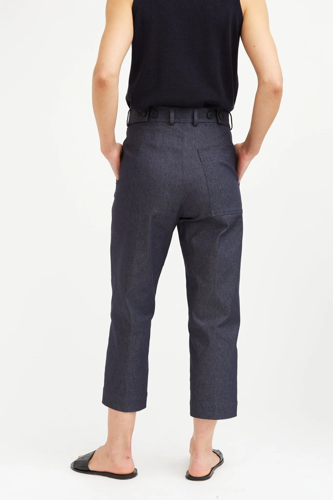 GEORGIA TROUSER PANT IN TECHNICAL STRETCH COTTON