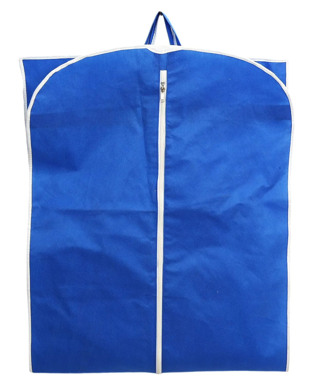 Heart Home Non Woven Foldable Long Tranasparent Garment Cover For for Sherwani, Coat, Kurti & More With Zipper (Blue)-47HH01263