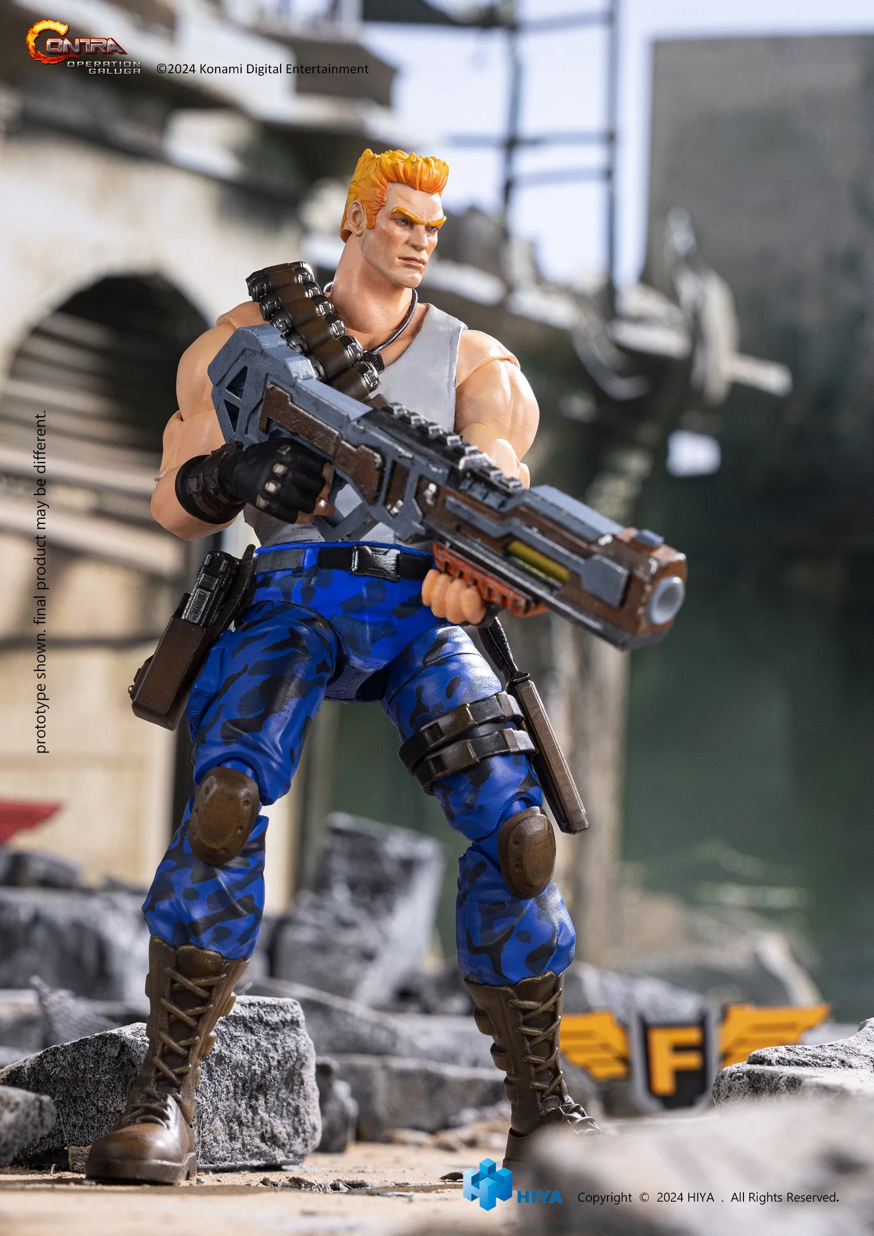 HIYA Exquisite Basic Series Contra Operation Galuga Bill Rizer (1:12 Scale)