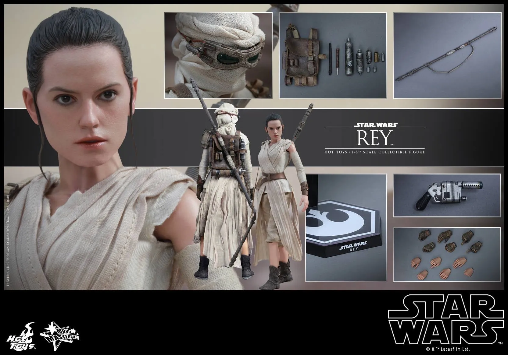 Hot Toys - MMS336 – Star Wars: The Force Awakens – Rey Collectible Figure