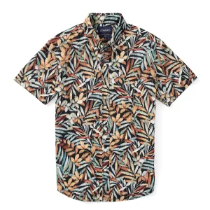 Italian Short Sleeve Shirt - Pacific Tropical Leaf