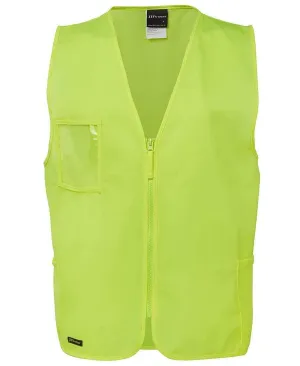 JB'S Hi-Vis Zip Safety Vest 6HVSZ