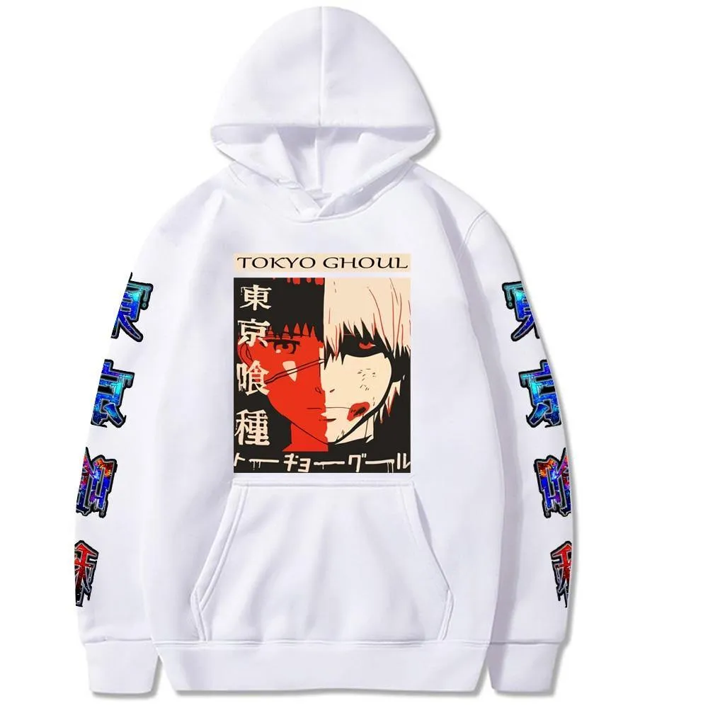 Kaneki Ken Printed Hoodie Tokyo Ghoul (Colors Available)