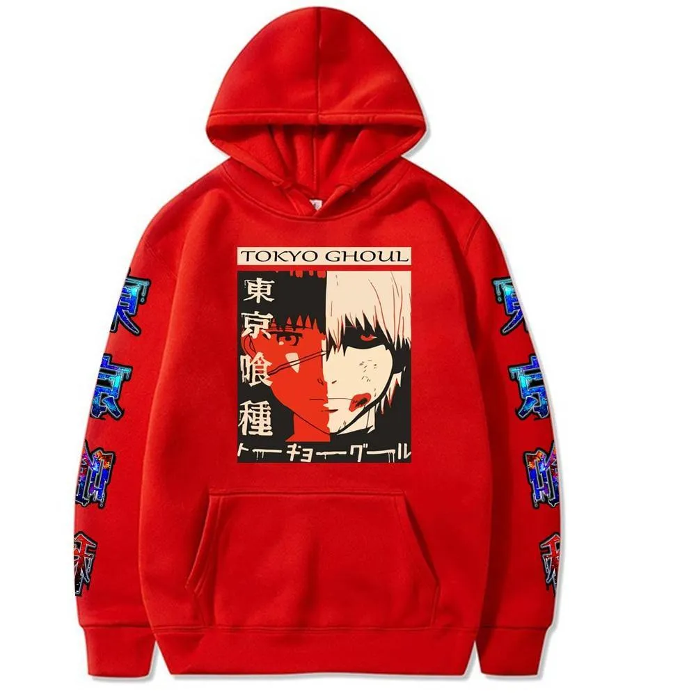 Kaneki Ken Printed Hoodie Tokyo Ghoul (Colors Available)